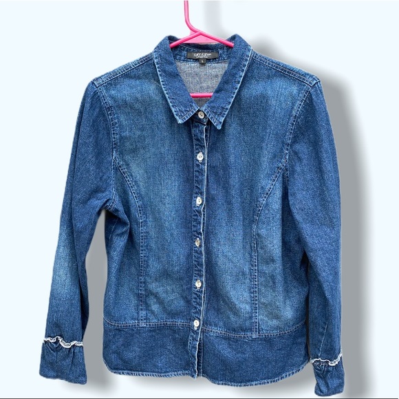 Karen Kane Tops - Karen Kane Lifestyle Denim Shirt
